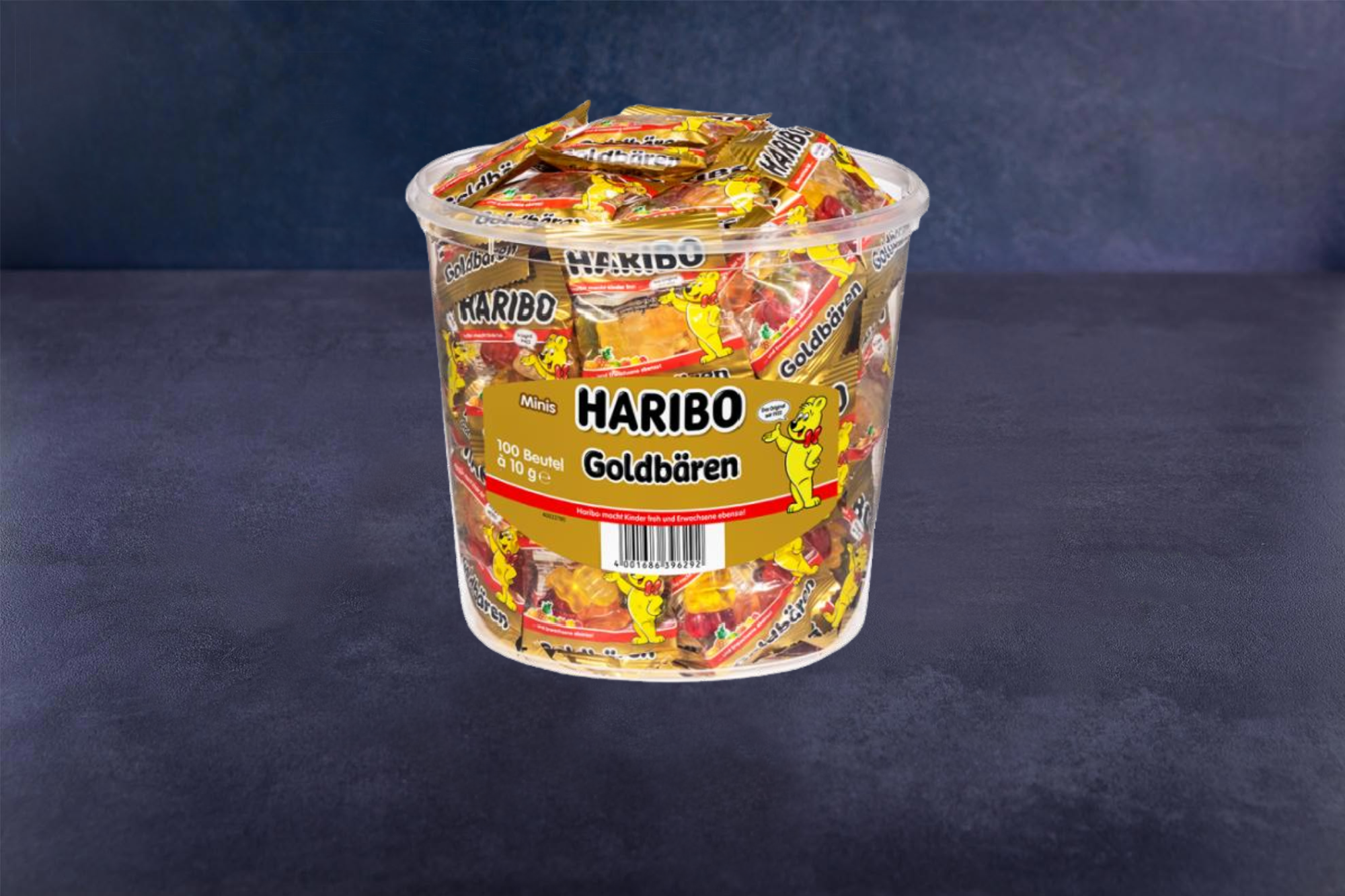 Haribo Goldbären 100 Minibeutel Dose 1kg